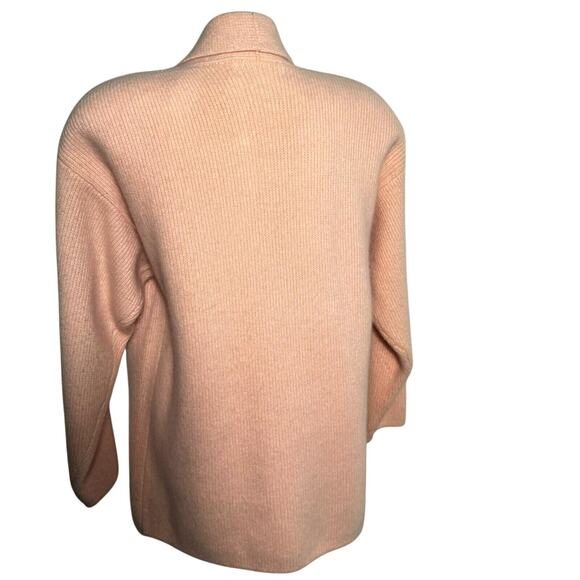 SIDEFFECTS Women's Medium Vintage Pink Lambswool Angora Knit Cardigan Sweater - Picture 3 of 9